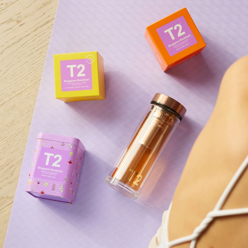 T2 Tea Singapore Breakfast Loose Leaf Black Tea In Gift