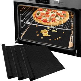 JINGIHE 3Pack Oven Liners for Bottom of Electric Gas Oven, Non-Stick Teflon Silicone Baking Mat, BPA and PFOA Free Oven Mat for Kitchen Microwave Toaster Silpat Baking Stuck Grill(15.7×13in/40×33cm)