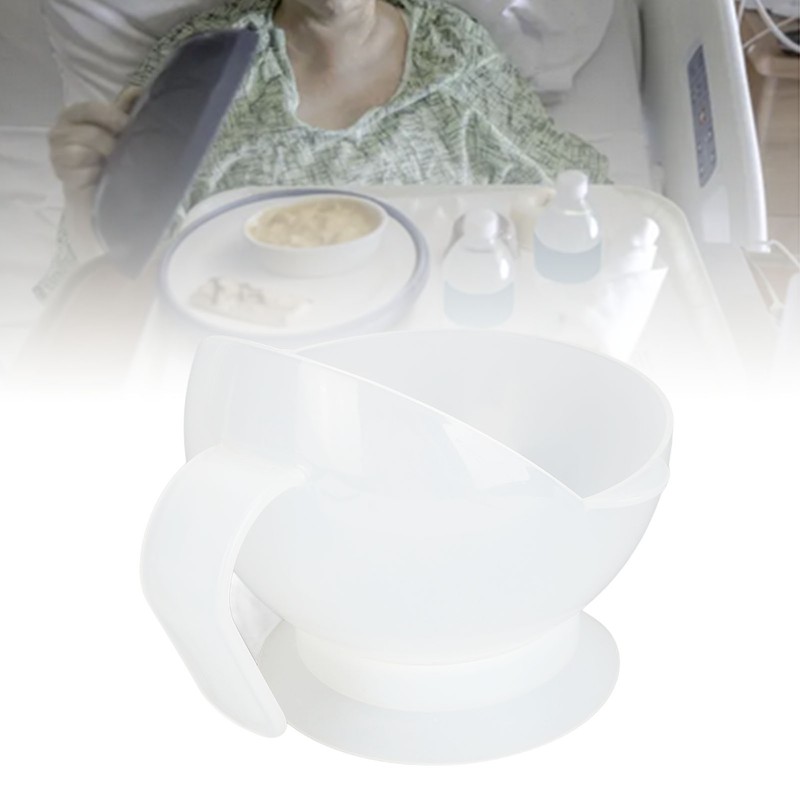 Scoop Bowl with Suction Cup Base Prevent Spills Assist Eating