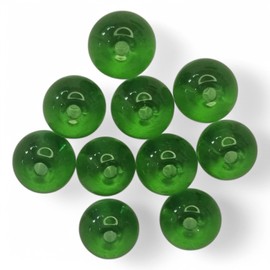 FISHIN ADDICT Glass Beads for Lure Fishing - 4mm, 6mm, 8mm | Pack of 10 Beads (Green, 8 mm)