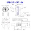 MEGAttA Universal Bathroom Vent Fan Motor Replacement Kit SM550 -