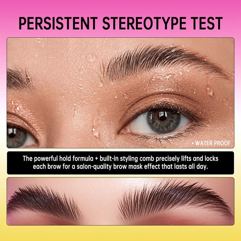 Brow Lamination Gel with Styling Comb - Clear Brow Gel