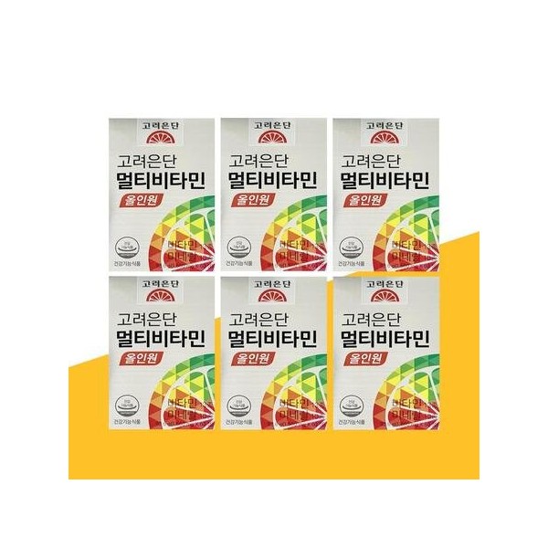 Korea Eundan Multivitamin All-in-One 1,560mg x 60 tablets x 6 boxes (12 months supply)