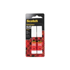 Scotch Permanent Glue Sticks, Acid-Free Non-Toxic Adhesive (2-Pack) – Strong & Fast Bond, No-Mess Application for Paper, Photos, Crafts