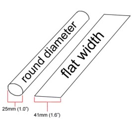 Salipt 1.0" ID Blue Heat Shrink Tube 2:1 ratio 1" wrap (2x24"= 4 ft) inch/feet/to 25mm