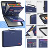 HAPPOUS Fireproof File Organizer, Expanding File Folder with 13 Pockets,