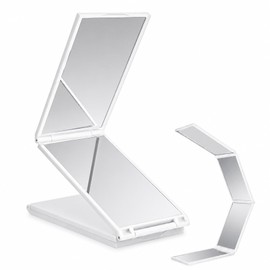 4 Way Mirror Foldable Makeup Mirror Portable 360 Degree Handheld