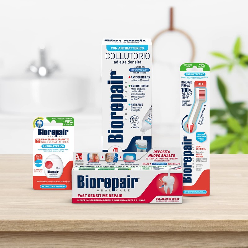 Biorepair: " Collutorio " Mouthwash with Antibacterical - 500ml/16.9 fl.oz