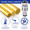 4 Pack Faucet Adapter Set, Quick Connect Sink Tap to