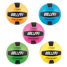 John 52809 Volleyball Neon Grip Size 5 Assorted (Assorted | Random Colour)