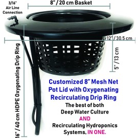 The Atwater HydroPod - Standard A/C Powered DWC Deep Water Culture/Recirculating Drip Hydroponic Garden System Kit - Bubble Bucket - Bubbleponics - Grow Your Own! Start Today! (Nutrients Not Included)