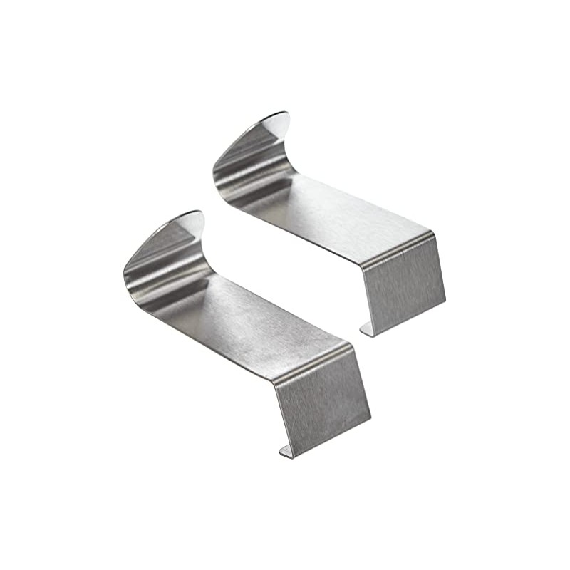 Axentia Double Hooks, 2 Towel Hook, Clothes Hook, without Drilling