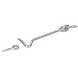 Hillman Hardware Essentials Hook and Eye Latch Zinc 1-1/2 Inch"- 2 Pack, 851480