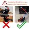 Stem Caster Wheels 5 inch Casters with Safety Dual Locking