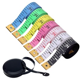 BoAn Tape Measure,8 PCS Measuring Tape for Body Fabric Sewing Tailor Cloth,Retractable Soft Sewing Tape Measures,Double Scales Rulers,60-Inch