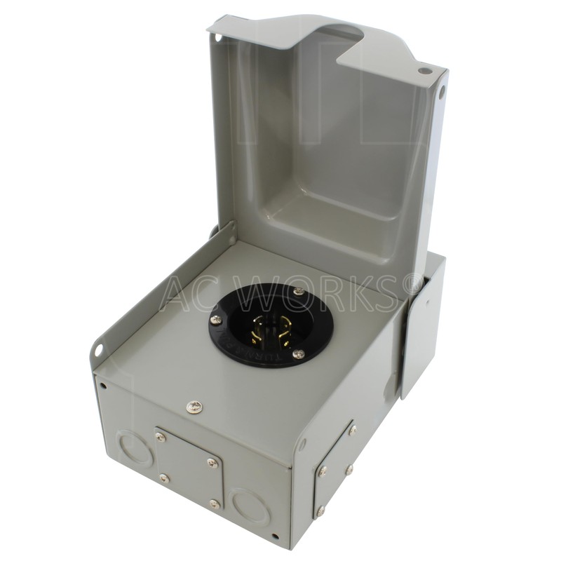 AC WORKS Super Durable Industrial Grade Locking Power Input Inlet