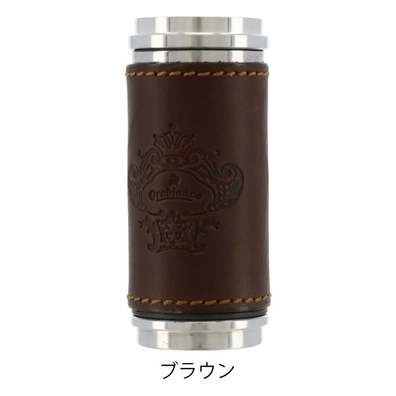 Orobianco ORA-001 Men's Portable Ashtray, Stylish, Genuine Leather, Made in