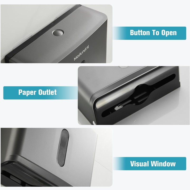 Modundry Wall Mounted Paper Towel Dispenser Tissue Box Dispenser Commercial