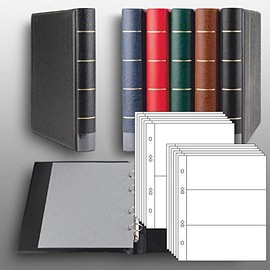 Prophila Luxury Banknote Ring Binder with 20 Sleeves Holds 50 Notes