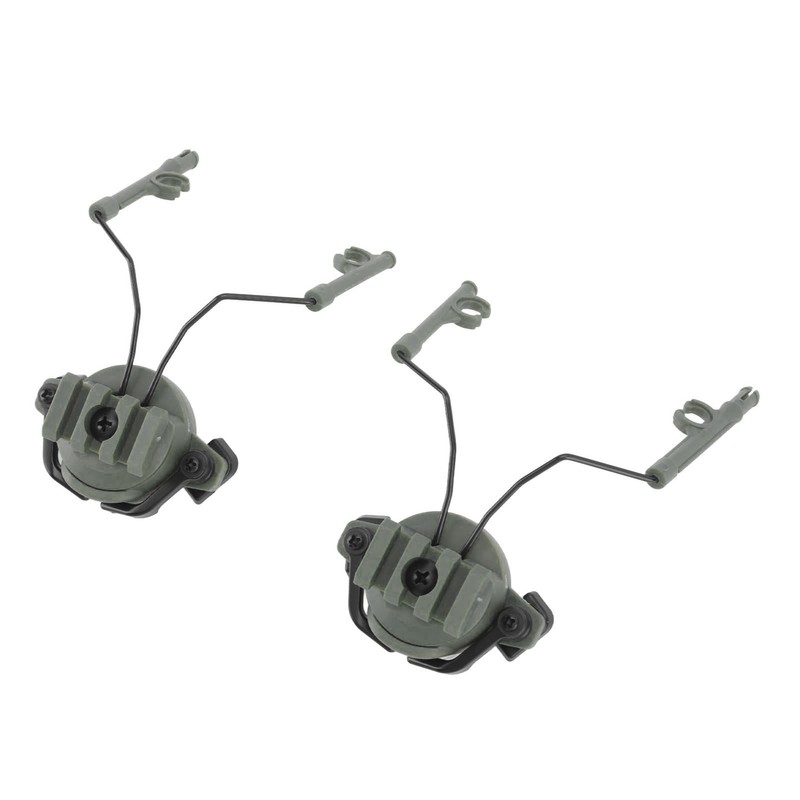 2Pcs Suspension Headset Bracket Helmet 19‑21mm Rail Adapter Rotatable Headphones
