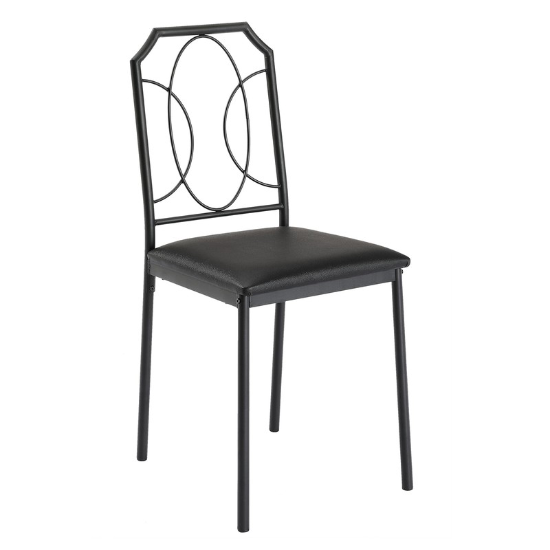VECELO 5 Pieces Table Sets,43.3" Dining Table&Chairs for 4,Industrial Counter