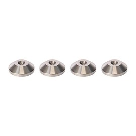 PrecisionGeek Stainless Steel Conical 20 mm Diameter Underpads, Vibration Damper for Speaker Spikes, Box - Pack of 4