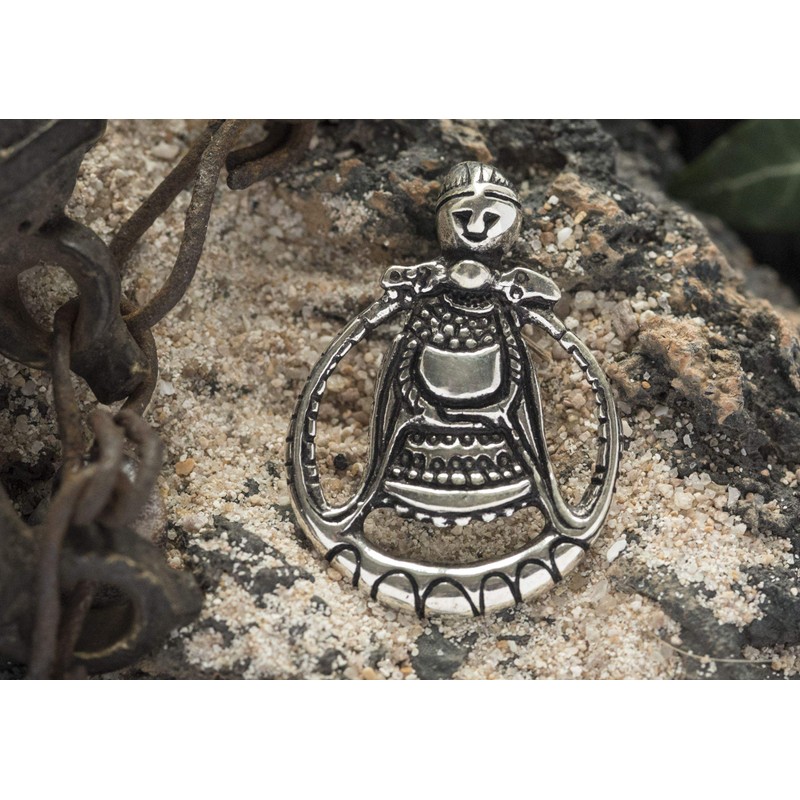 Windalf Freya Aska Vikings Vintage 925 Sterling Silver Pendant 3.1