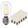 Banord 15 Pack Dimmable 2W S14 Replacement LED Bulbs, 2700K
