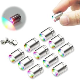 10 pcs Miniature Led Lights,Tiny Lights for Hand Craft/DIY,Miniature Lights Battery Powered, Dollhouse Light,Miniature Lights for Toy Brick Building Blocks- 10 Pack (Multi-Color Changing)