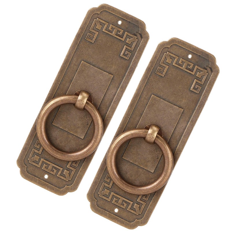 2 Sets Chinese Style Handle Single Hole Door Pull Knobs