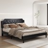 BONSOIR Bed Frame Upholstered Low Profile Platform Bed with Tufted