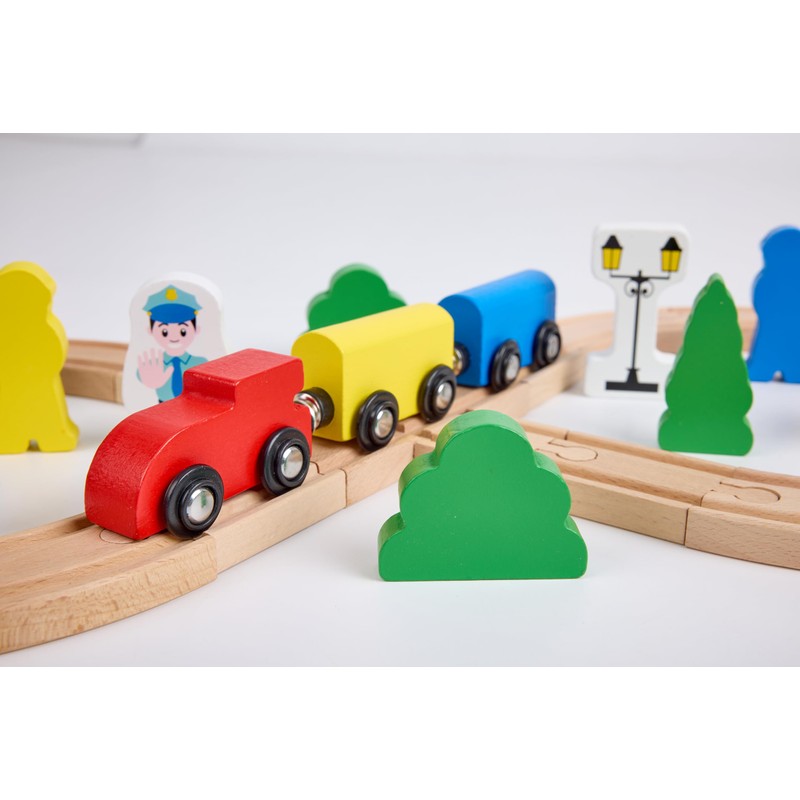 Hape 845765 Juguete Pista de Tren en 8, Madera