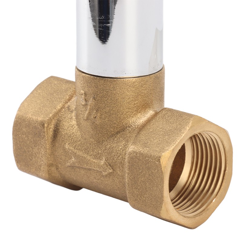 Water Stop Valve 3/4in Concealed Ceramic Brass Electroplated Water Valve