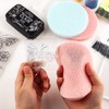 BAOFALI 4 Pcs/Set Stamp Scrubber,Stamp Cleaning Sponge,Ink Removing Tool for