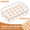 Biubumtu 2 Pack Silicone Muffin Pan, 24 Cups Silicone Cupcake