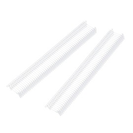 sourcing map 3000pcs Standard Tagging Gun Fasteners 0.7x0.3 Inch Plastic Tags Clothing Tag Transparent 10mm/0.4inch Tags Barbs Attachments for All Standard Price Tag Gun