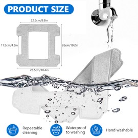 SHACHENH Pack of 6 Cleaning Pads for Winbot W1 / W1 Pro / W2 / W2 Omni Wipes for Window Cleaning Robot Cleaning Cloth for Cleaning Agents, Microfibre Replacement Wipes for