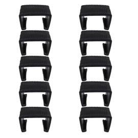 SUQ I OME 10 pack Outdoor Patio Rattan Wicker Furniture Sofa Clip, Sectional Rattan Sofa Chair Module Outdoor Couch Garden Furniture Fasteners Clip Connector for tube width 2.14''
