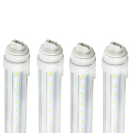 GreenSun F48T12 CW HO 4FT 20W R17D LED Tube Bulb, 5000k Daylight Clear Cover for Commercial Household Lighting, 360 Degree R17D Base