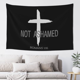 DARLEKS Religious Christian Faith Jesus Wall Tapestry, Decoration Party Banner Living Room Bedroom Background Home Wall Decoration Tapestry, 60x40 Inches