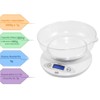 American Weigh 5KBOWL 5KG Digital Kitchen Scale with Removable Bowl,