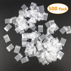 YUTOU Pack of 500 Ziplock Bags, 40 x 60 mm, Zip Lock Bags, Transparent Zip Bags, Sealable Plastic Bags for Storing Small Items
