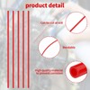 Spray Can Straws, 75 pcs Spray Can Red Plastic Straws,