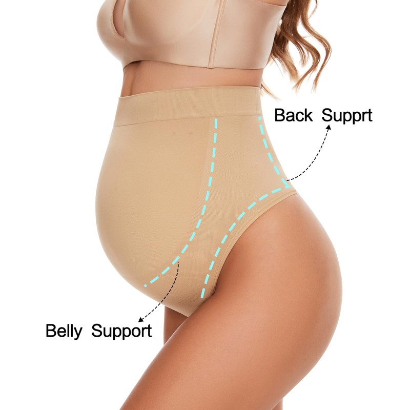 KUNINDOME Maternity Panties, Nude, X-Large