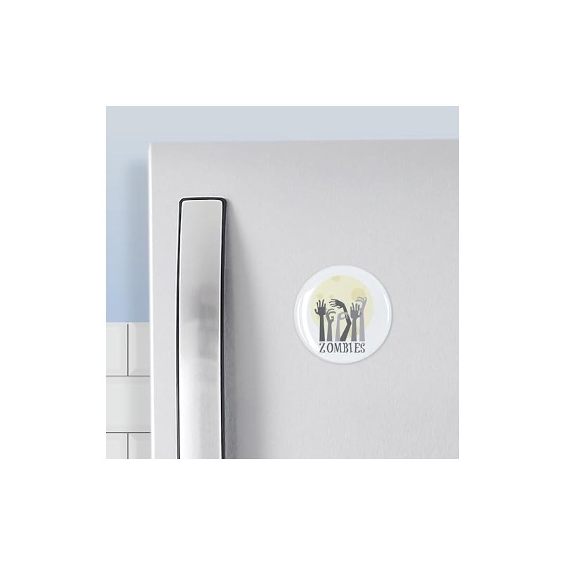 CafePress Zombies Magnets 2.25" Round Magnet, Refrigerator Magnet