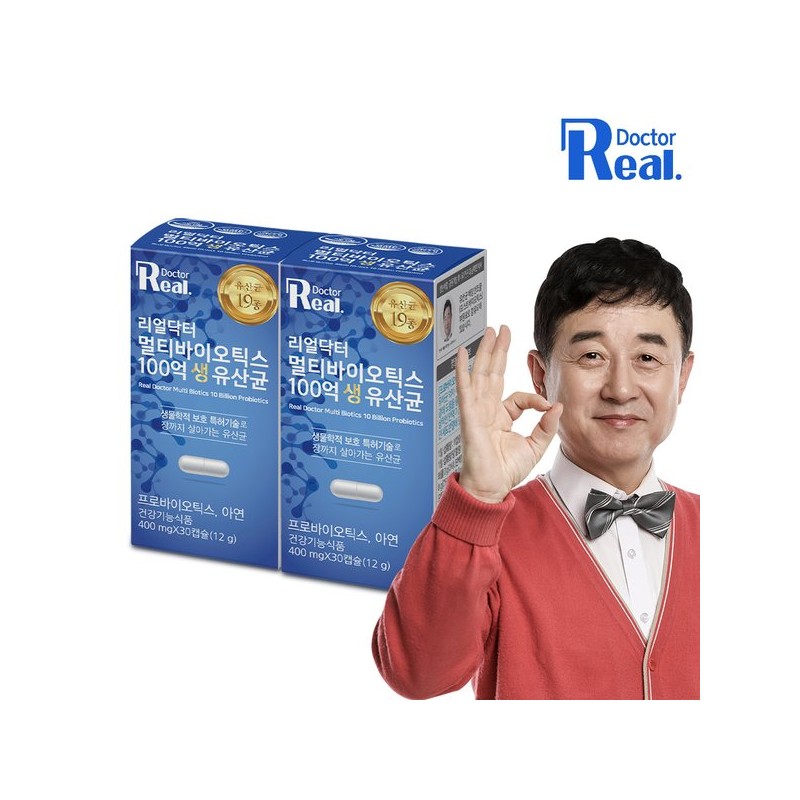 Real Doctor [리얼닥터] 멀티바이오틱스 100억 생유산균 30캡슐 2개 (2개월분) /