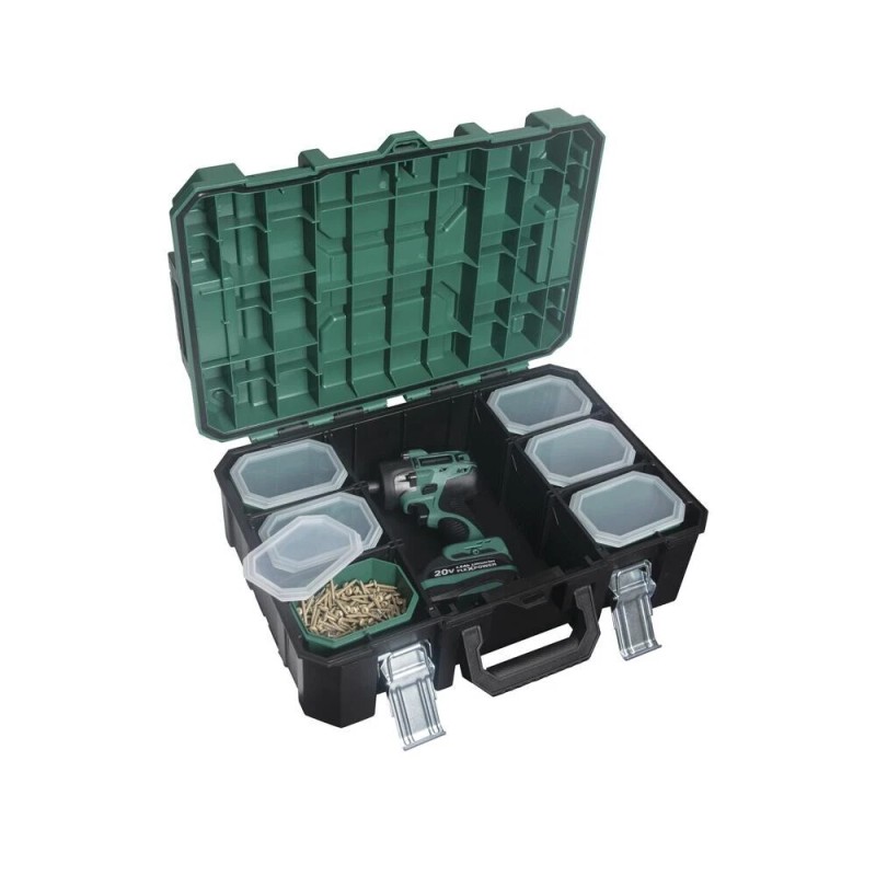 Masterforce 21" Polypropylene Interlocking Suitcase Tool Box IP65 Waterproof Garage