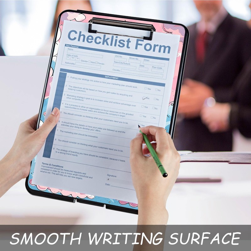 Clipboard with Storage, High Capacity Plastic Storage Clipboard with Pen