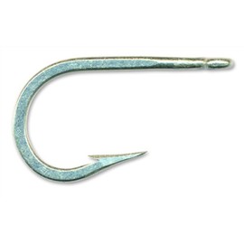Mustad 7698BD Big Game Sea Mate 2 Extra Strong Forged Duratin Hook with Brazed Ring (10-Pack), Size 9/0