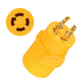 NEMA L14-20P to L14-30R, 4 Prong Locking Plug, 20Amp to 30Amp Generator Adapter,Weatherproof, 250V, Max 5000W